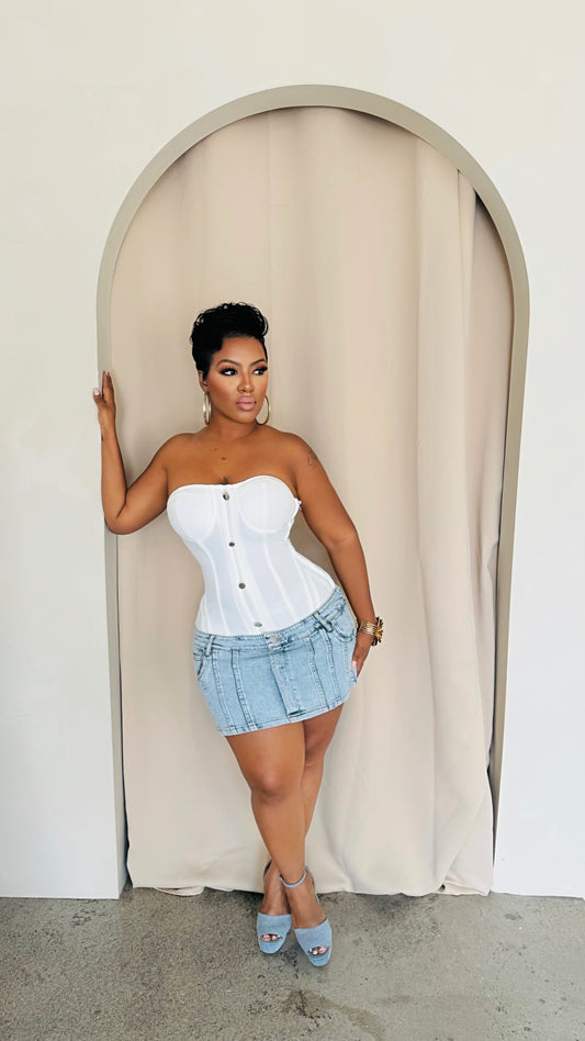 Shirley Bandage Denim Dress