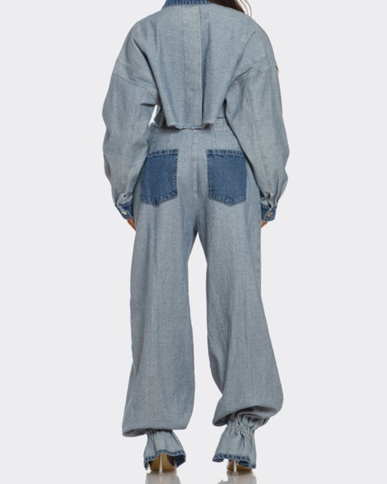 Inside Out Denim Pant Set