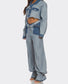 Inside Out Denim Pant Set