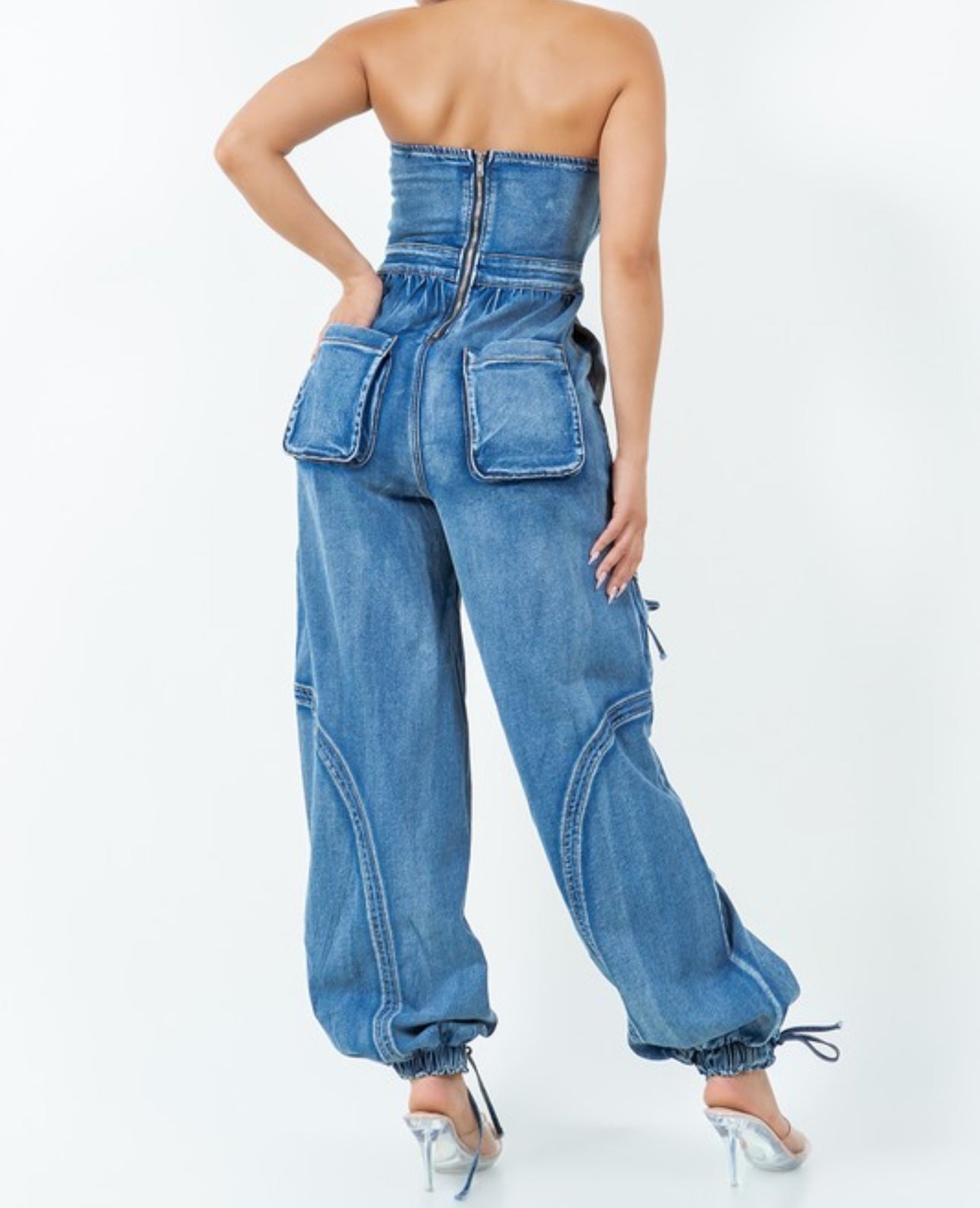 Still Trending Denim Jumpsuit