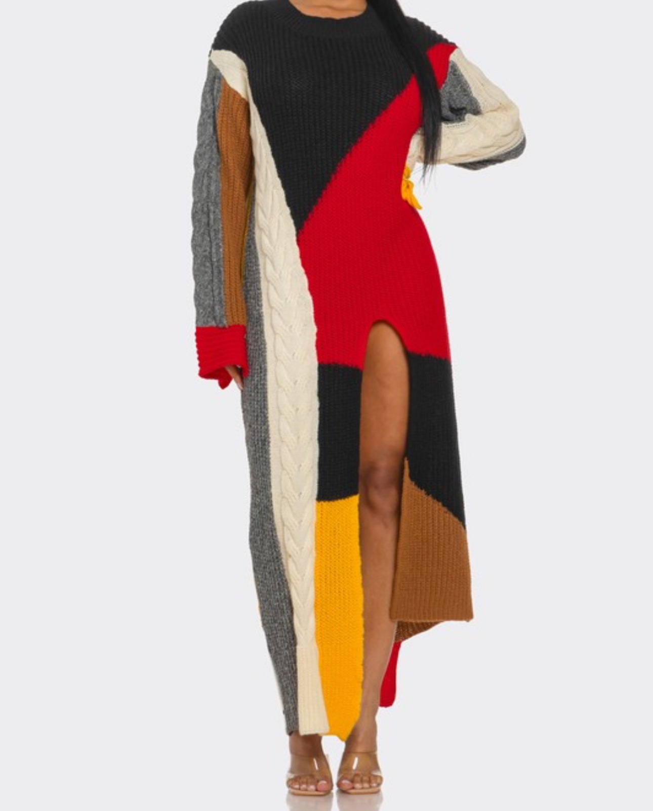 Pamela Colorblock Sweater Dress