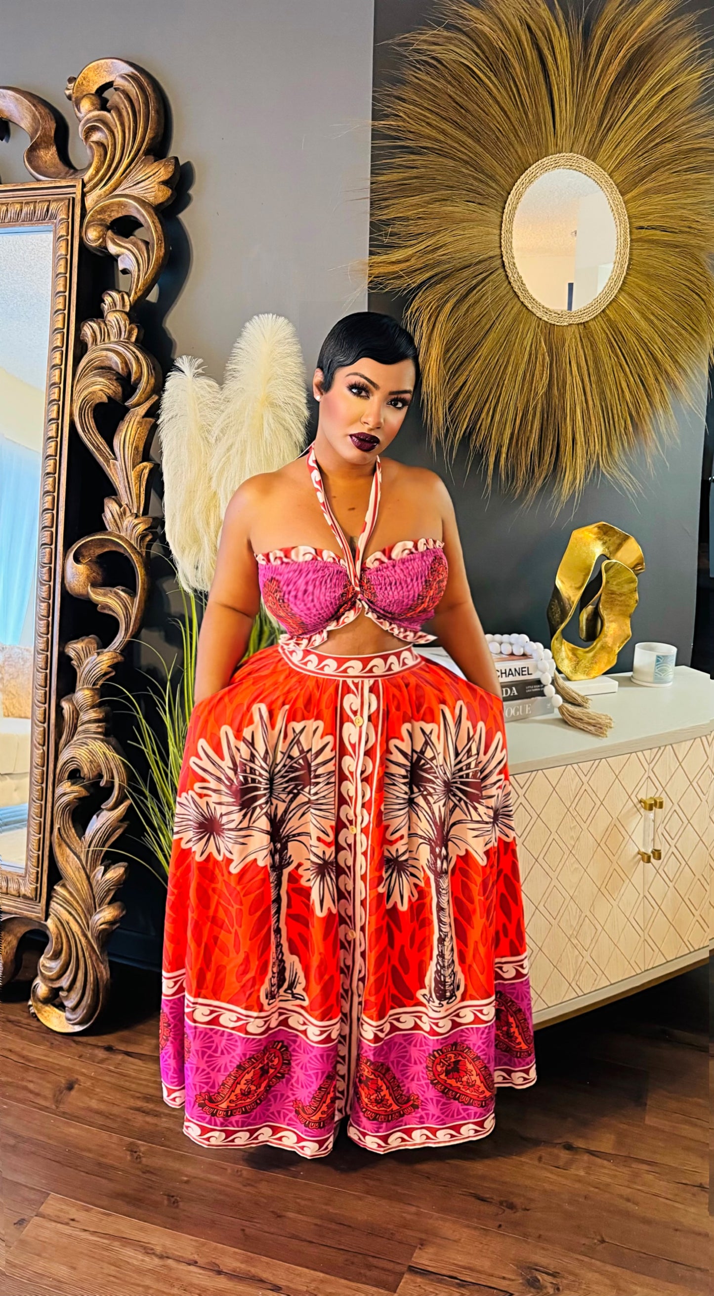 Maui Midi Skirt Set