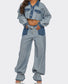 Inside Out Denim Pant Set