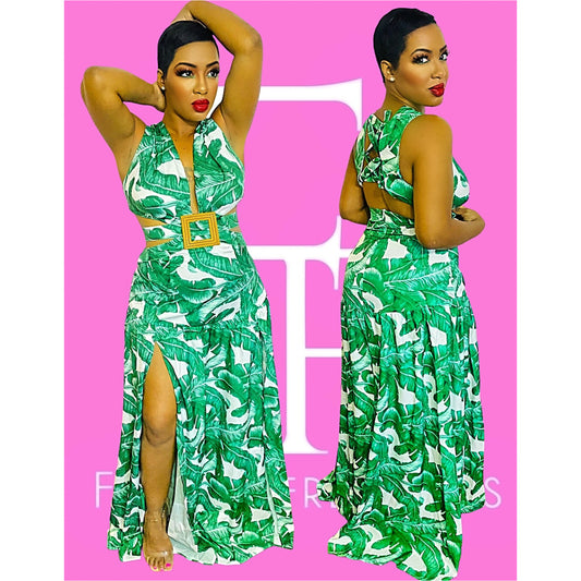 Tropical Paradise Maxi  Dress